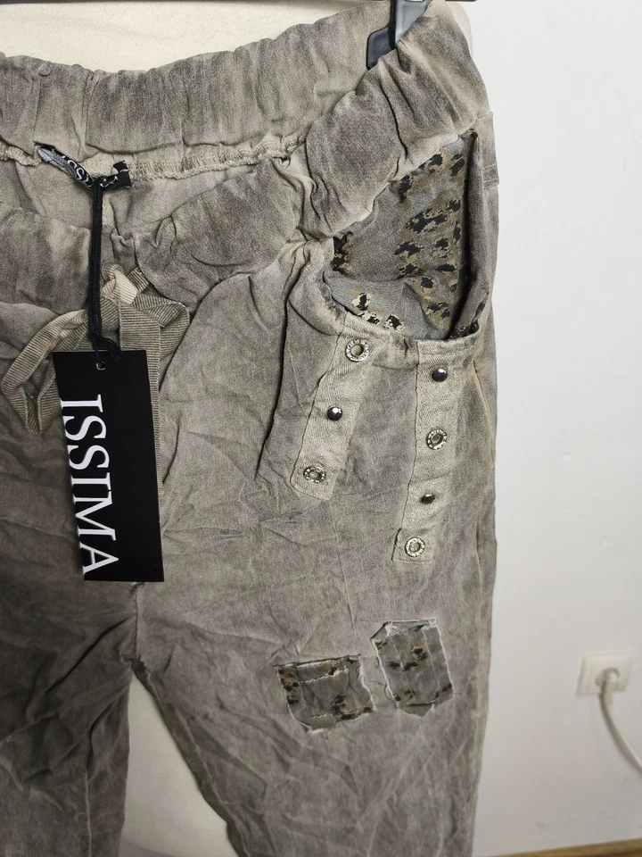 ISSIMA MADE IN ITALY coole Jogpants stylische Details Gr. 38 40 42 44 NEU - Bild 2 von 4
