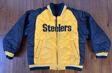 Pittsburgh Steelers Reebok NFL Reversible Jacket Size Youth Large