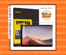 Adeway Microsoft Surface Pro 7 / Pro 7 Plus Screen Protector, Precise cutouts/Te