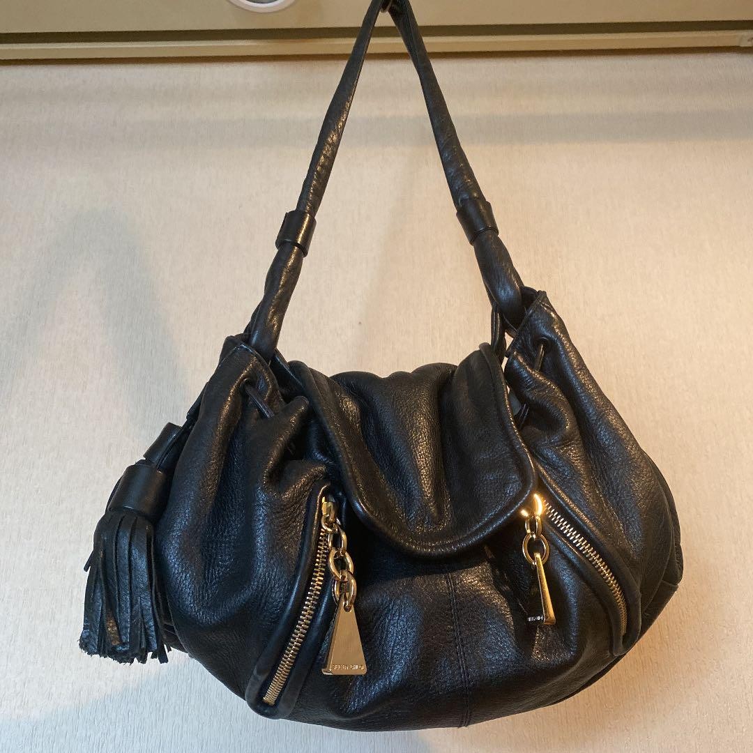 See By Chloe Black Leather Logo Tote Bag Women Gift FROM JAPAN