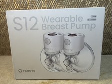 TSRETE S12 Wearable Hands-free Double Electric Breast Pump 24mm White
