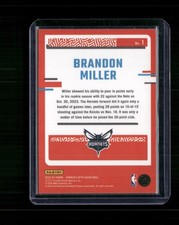 2023-24 Donruss Optic #1 Brandon Miller The Rookies Red International