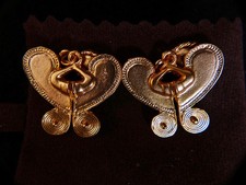 1 para kolczyków nr 01 pozłacana figurka kosmologiczna muzeum złota bogota 30 x 20