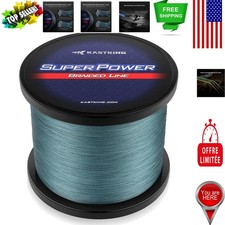 SuperPower 80lb Braided Fishing Line - Abrasion Resistant & Zero Stretch 300 Yd