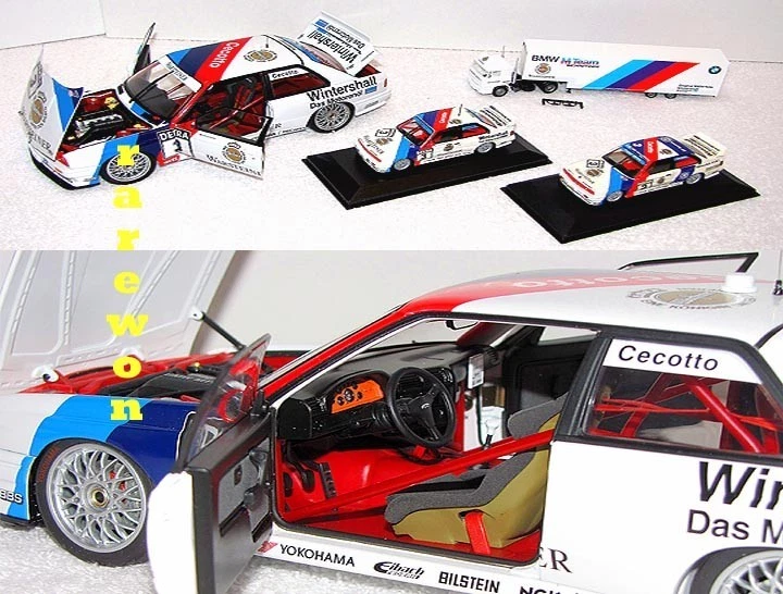 '91 WINNER DTM aeródromo Wunstorf BMW M3 Sprt EVO Schnitzer Cecotto 1/18 AUTOart Foto 4 de 4