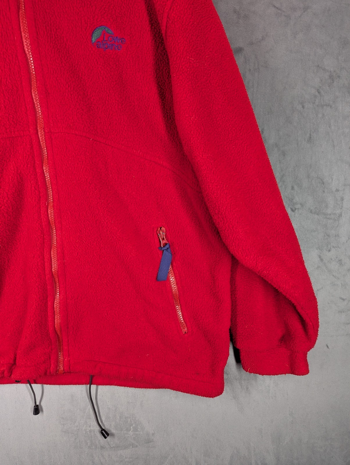 Lowe Alpine Full Zip Fleece Size Large Relaxed Vintage Fit Made In Ireland image 3