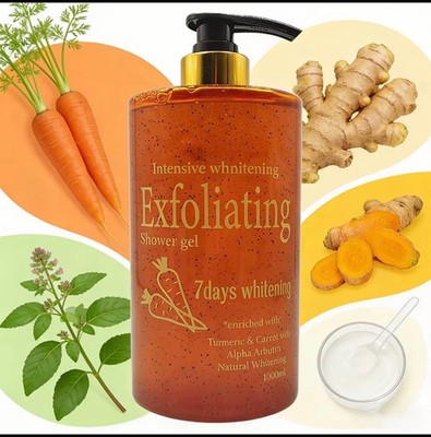 Intensive whitening exfoliating shower gel 