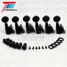 New Black String Tuning Pegs Gear Electric Guitar Tuners 6 In Line Machine Heads