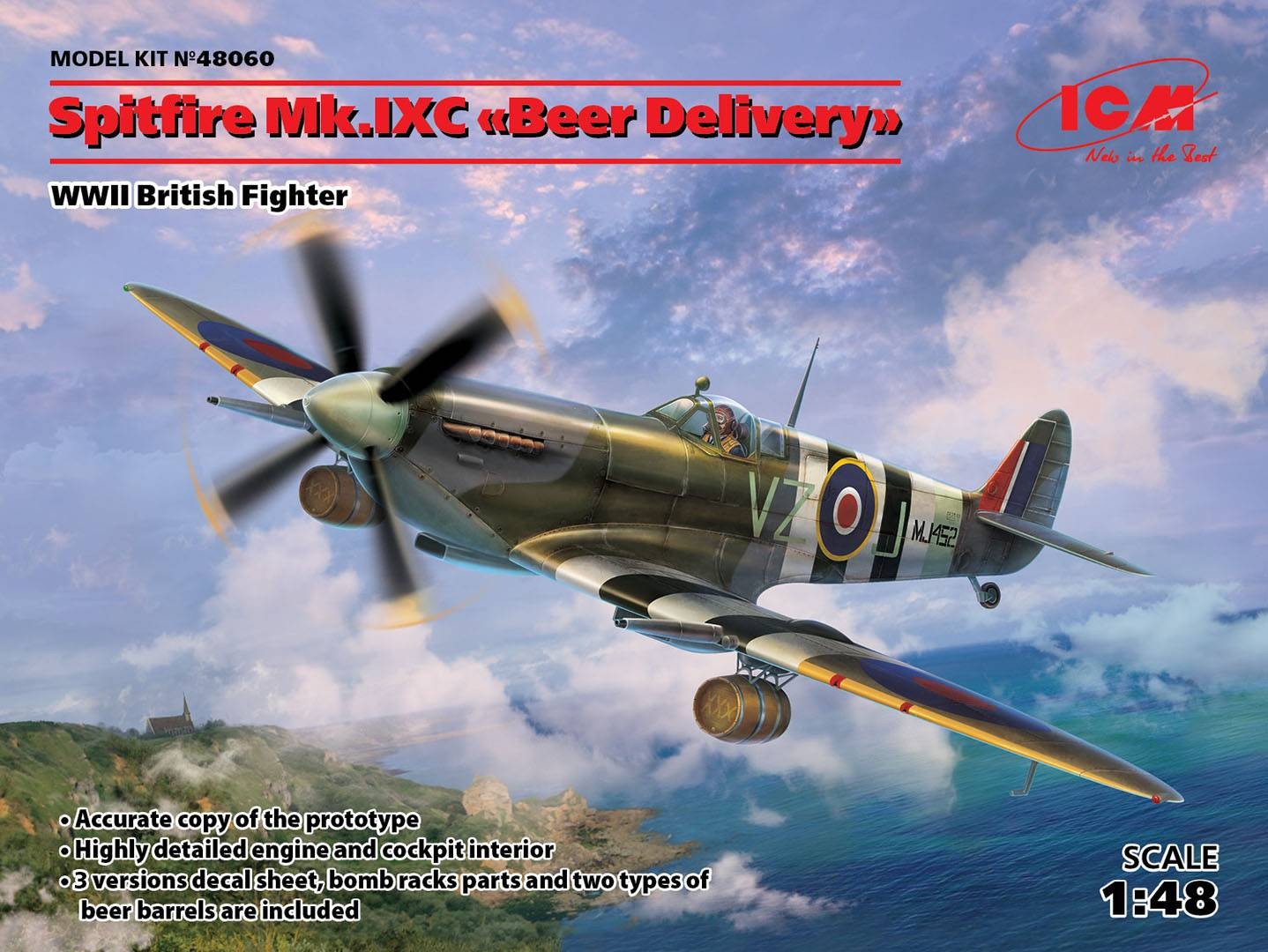 Spitfire Mk.IXC Beer Delivery WWII British Fighter