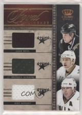 2011 Crown Royale Royal Lineage Memorabilia Jamie Benn Brenden Morrow #4 HOF 3za