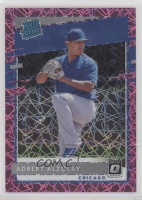 2020 Panini Donruss Optic Pink Velocity Prizm /199 Adbert Alzolay Rookie RC nd3