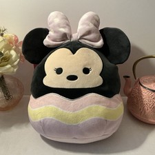 Squishmallows Disney Minnie Mouse Easter Plush Squish 10" EUC