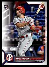 2022 Topps Bowman Matt Vierling #89 Philadelphia Phillies Rookie RC MLB Baseball
