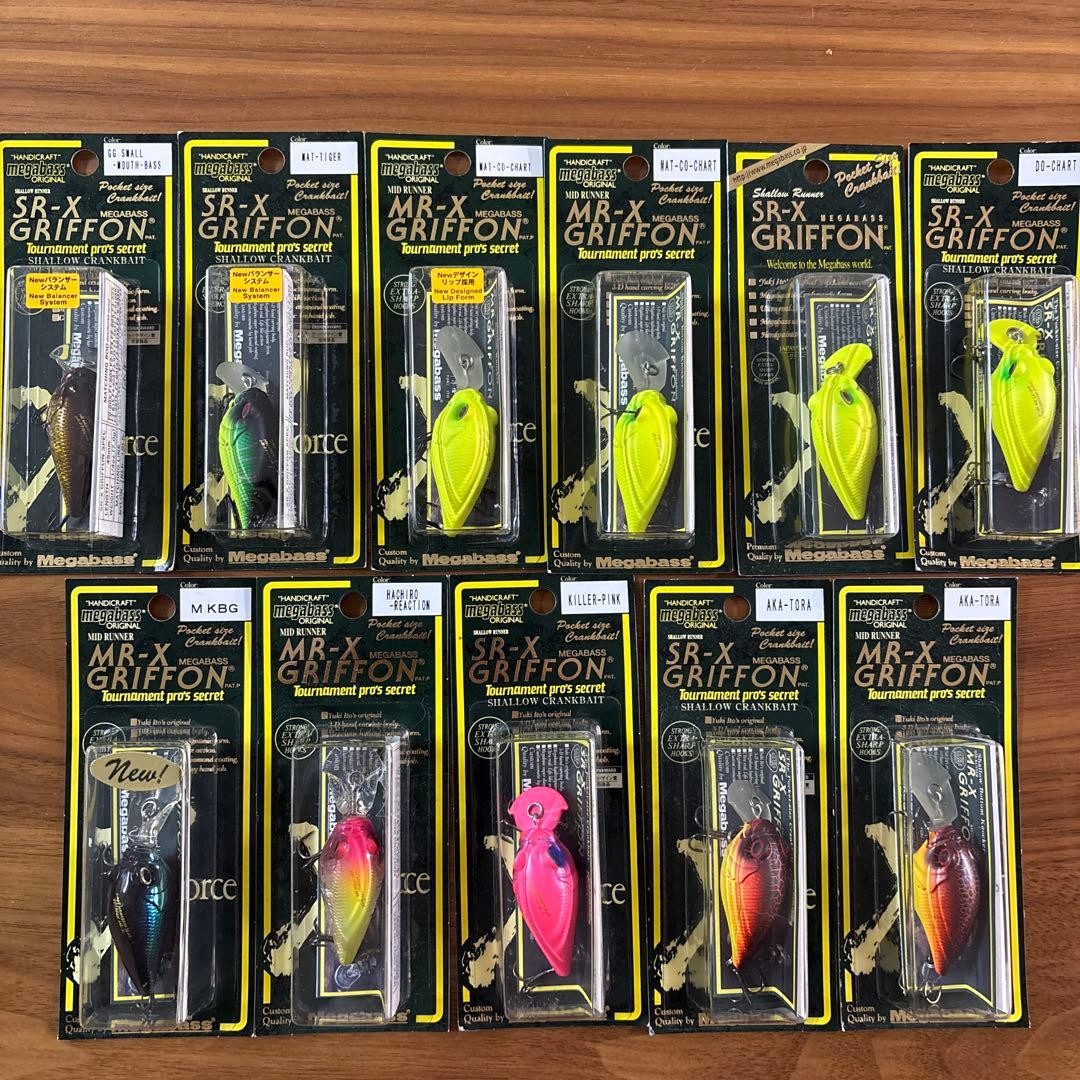 Megabass GRIFFON Crankbait Set 11pcs 2003-2005 Rare Colors Unused - Image 1