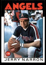 Jerry Narron 1986 Topps #543 Angels MLB READ FREE SHIPPING AutographDen