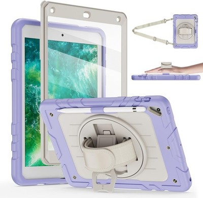 Case for iPad 6th/5th Generation 9.7'' with Screen Protector and Pencil Holder