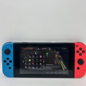 Nintendo Switch v1 Console/Dock/Charger w/Red & Blue Joy-cons As-is PLZ READ