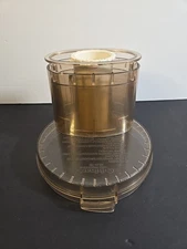 Amber Cuisinart DLC-10 Replacement Work Bowl Lid With Chute & Pusher