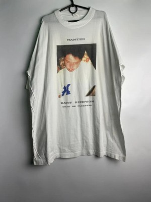 wanted bart simpson dead vintage shirt Size XL