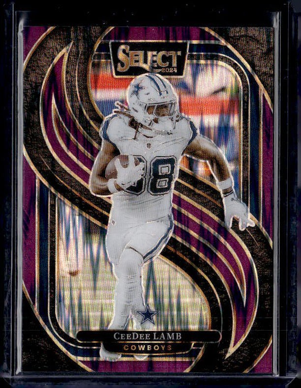 2024 Panini Select #135 CeeDee Lamb Purple Prizm Shock #/360