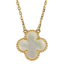 Pre-Owned Van Cleef & Arpels Vintage Alhambra Pendant Yellow Gold