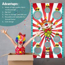 Sandbag Throw Game Toss Game Banner Interactive Safe Tossing Throwing Game