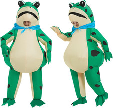 Funny Frog Outfit Inflatable Frog Costume Blow-Up Cosplay Costume for Adult/Birt