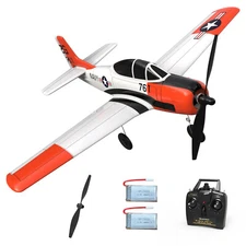 VOLANTEX T-28 TROJAN MICRO RTF RC Airplane w/PASS (Pilot Assist Stability)