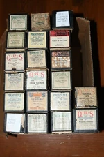 LOT OF 20 VINTAGE QRS Pianostyle Majestic Imperial US Player Piano Word Rolls
