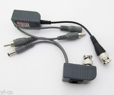 2pcs Video Audio Power Balun BNC CCTV Transceiver Cable