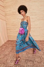 NWT Ulla Johnson Women's Ella Lagoon Blue Halter Midi Dress Size 0_SOLD OUT