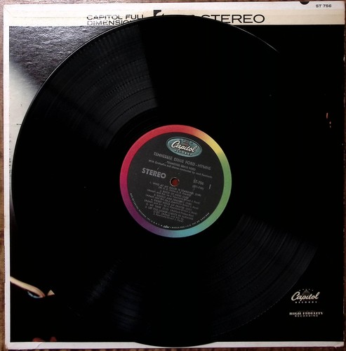 TENNESSEE ERNIE FORD HYMNS CAPITOL RECORDS VINYL LP 201-56 - Picture 3 of 4