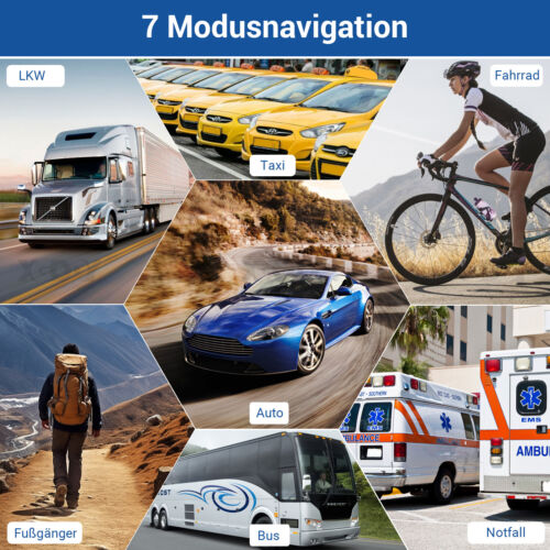 XGODY 9'' Truck Navi Wohnmobil Navigationsgerät Bluetooth Navigation EU Karten - Bild 4 von 15