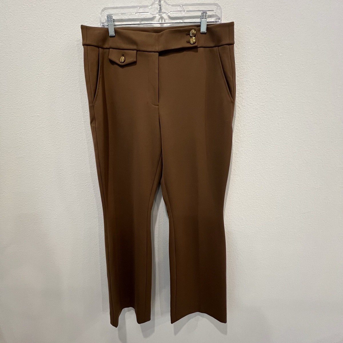 white house black market Luxe Stretch Bootcut Pant Size 14 Work Attire  Neutral