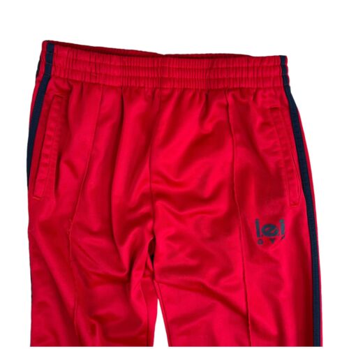 Vtg 90s Y2K LEI l.e.i Gym Track Pants Satin Red Blue Stripe Sporty Spice Sz S - 第 2/6 張圖片