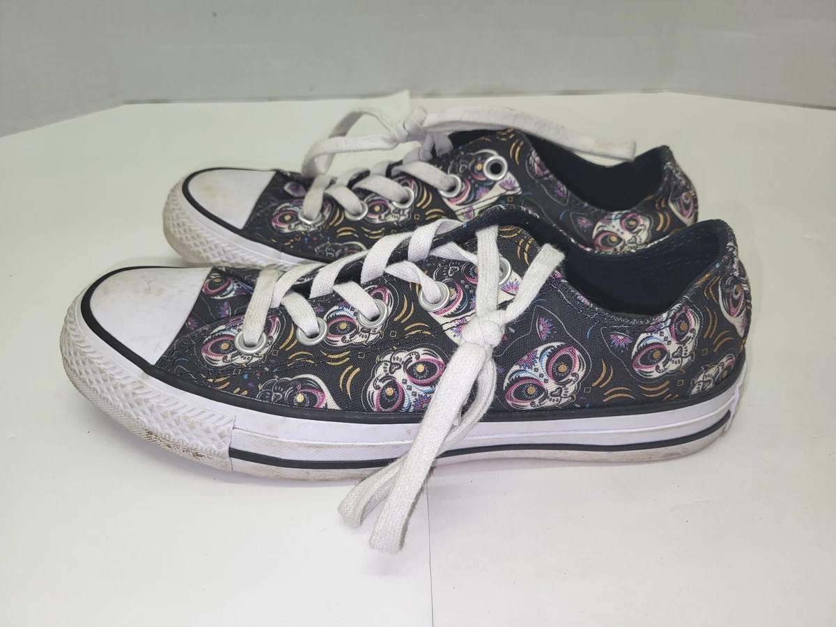 Converse Unisex CT All Star 162636C Shoes Sugar Skull Cat Size M4 W6 low top