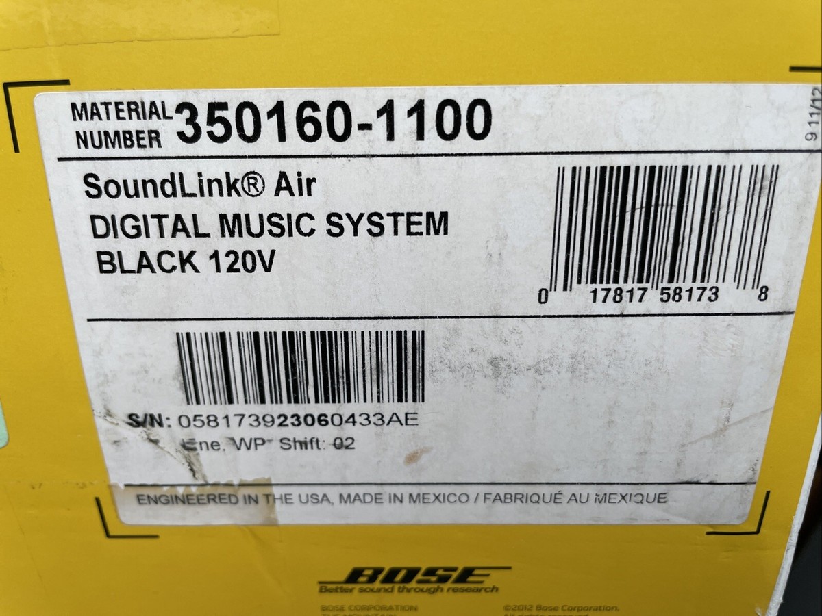 Bose Soundlink Air digital music system - Airplay - 100% working W