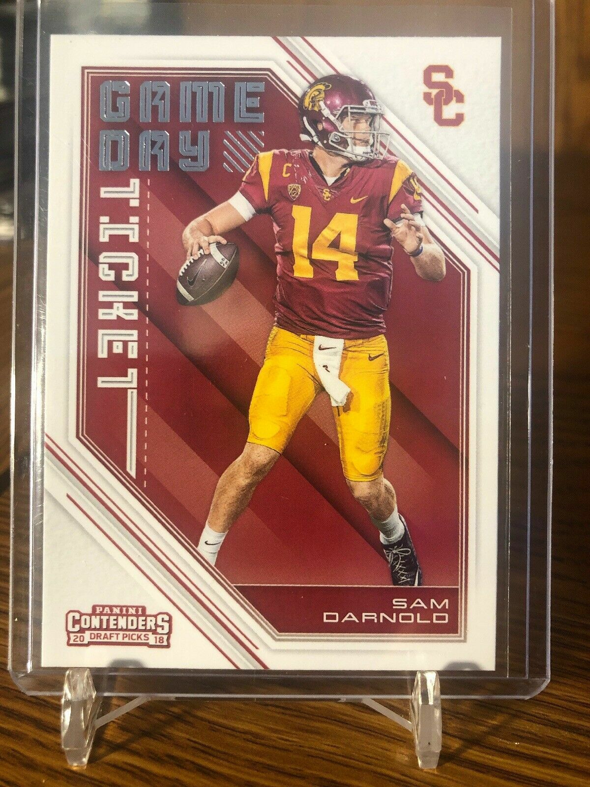SAM DARNOLD🔥MINT 2018 PANINI CONTENDERS DRAFT PICKS GAME DAY TICKET #1 VIKINGS