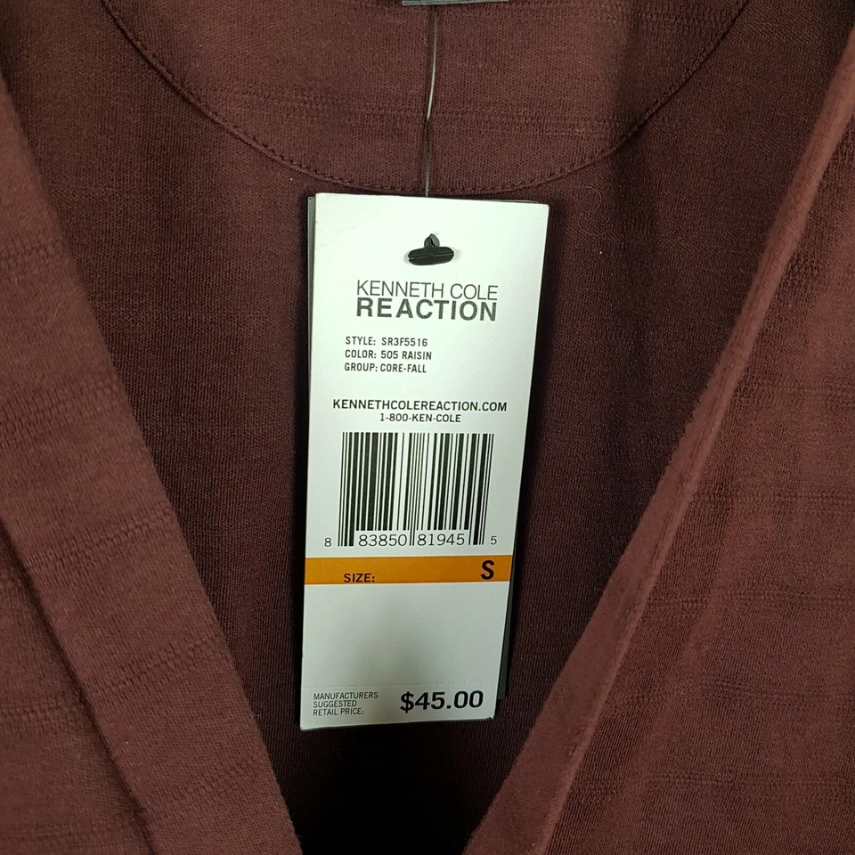 Мужской свитер-кардиган KENNETH COLE Reaction размер S Small Cupta тонкий вязаный цветной блок - Изображение 2 из 4