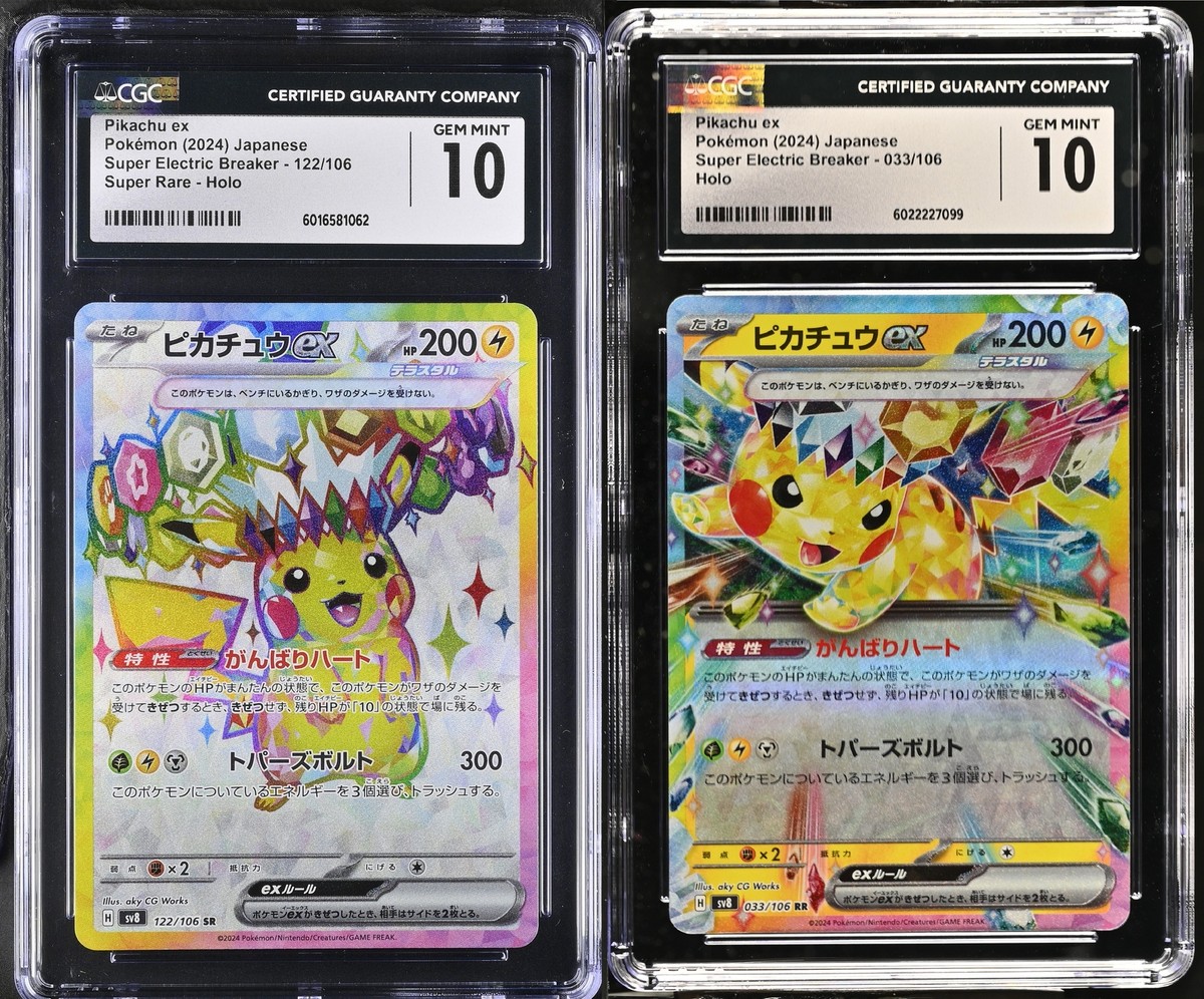 ポチポぬ君　カチカチ君　シークレット　レア Pikachu #218 Japanese Summer Get Campaign Pack PSA 10 - 0