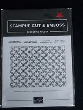 Stampin' Up STYLISH SCROLL Embossing Folder - Brand New