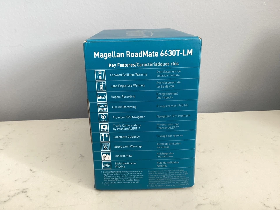 NEW IN BOX MAGELLAN ROADMATE 6630T-LM GPS NAVIGATOR & HD DASH CAM COMBO NR - Image 2 of 4
