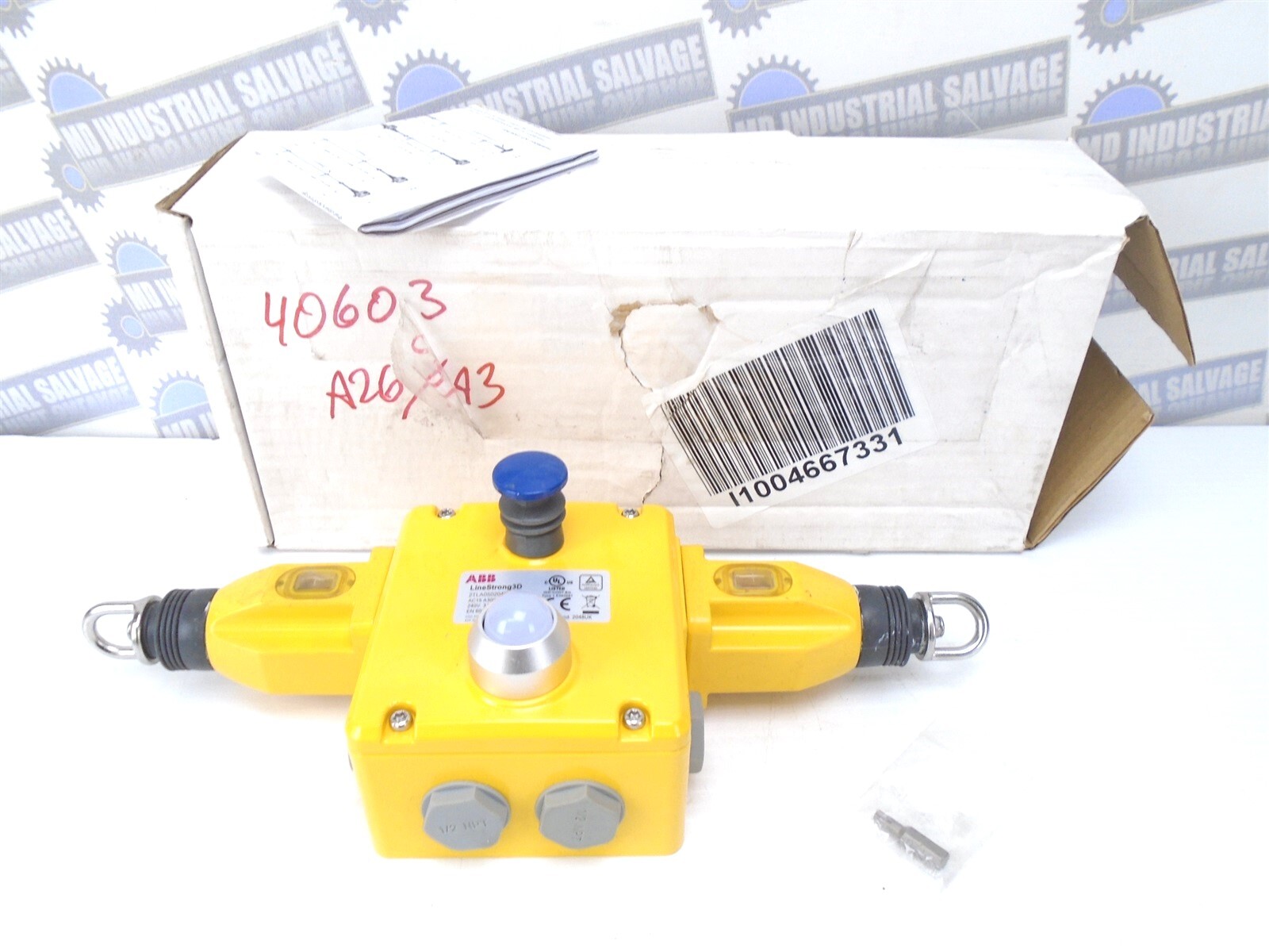 ABB - 2TLA050204R1233 - LineStrong3D CABLE PULL SWITCH 4NO/2NC 120V LED 240V 3A