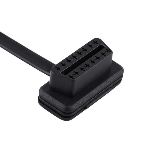 Latest 16Pin Male to Female OBD2 Diagnostic Splitter Elbow Extension Cable - Bild 3 von 9