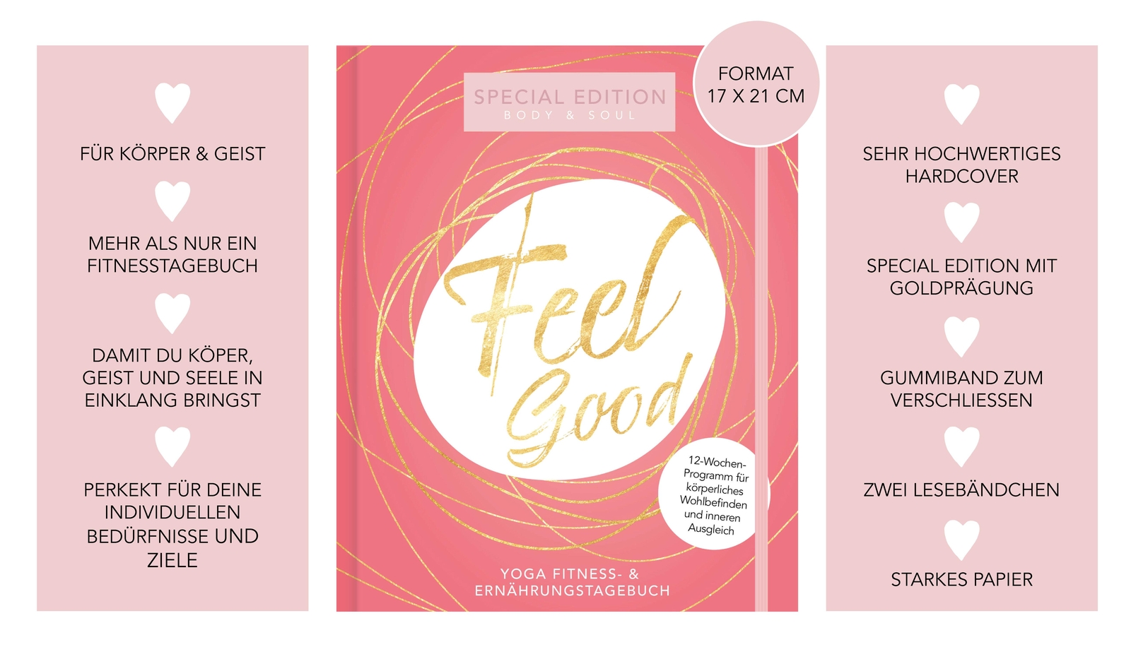 Thumbnail - Yoga Fitness-tagebuch & Ernährungstagebuch Für Frauen | Body & Soul