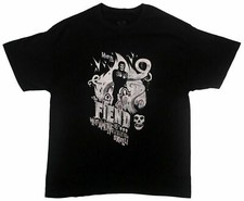MISFITS THE FIEND WALKS AMONG US vintage PUNK t shirt SKULLS Cemetary HORROR XL