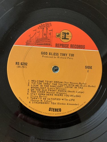 Tested Record - Vintage - Tiny Tim~ God Bless Tiny Tim LP RS 6292 Vinyl Record - Picture 5 of 9