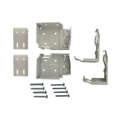 ''Premium White Side Mounting Bracket Set for 2 In. & 2.5 In. Cordless Faux Wood''