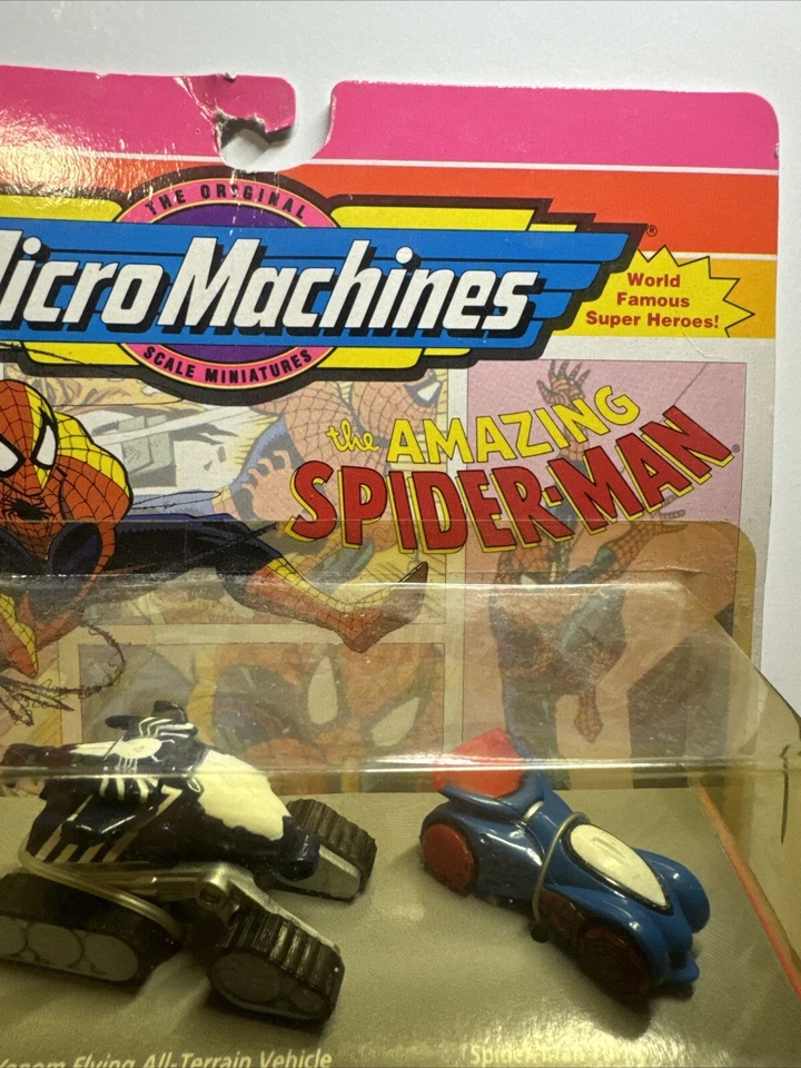 NOVO 1993 Micro Machines Marvel The Amazing Spider-Man Collection #2 por Galoob - Imagem 3 de 4
