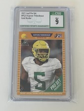 2021 Leaf Football ProSet KAYVON THIBODEAUX New York Giants RC Oregon GOLD CSG 9